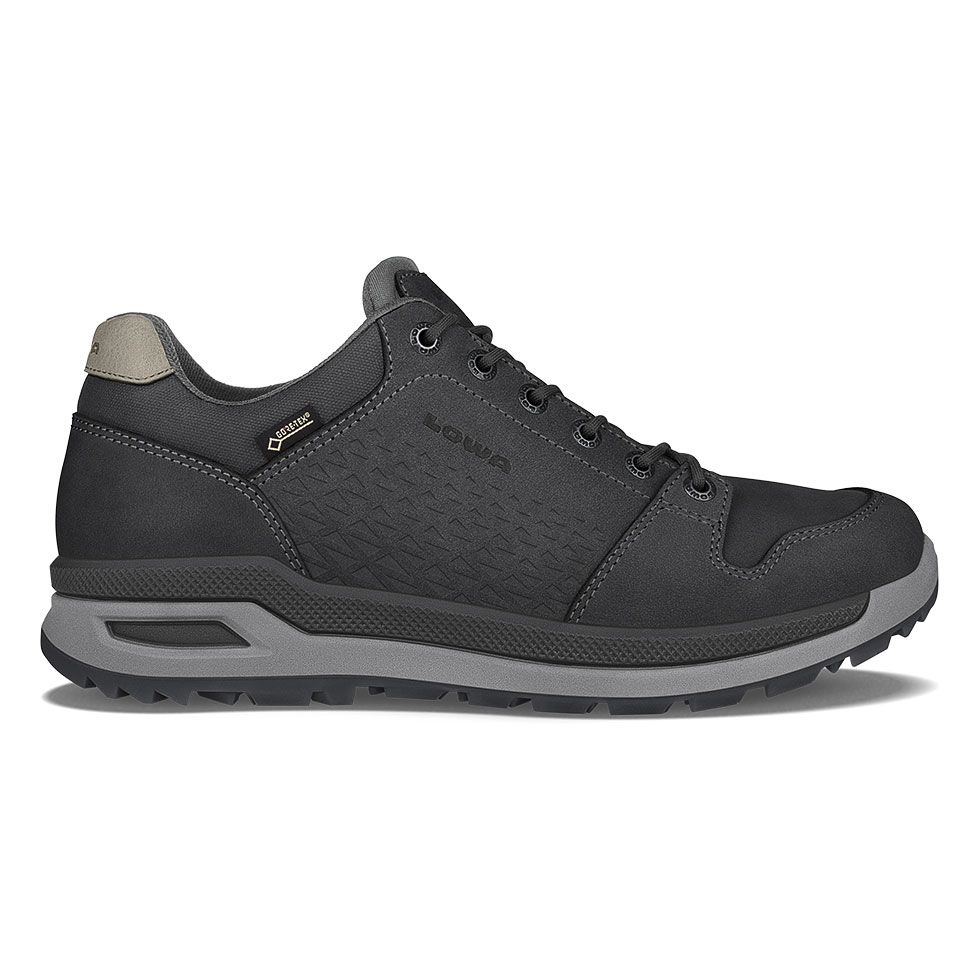 Scarpe Sportive Uomo Lowa Locarno GTX Lo Grigie Scuro UDQHXB-154